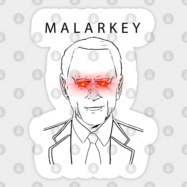 Malarkey Dark Brandon Sticker by Matt's Wild Designs